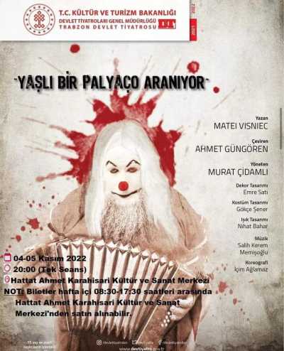 YAŞLI BİR PALYAÇO ARANIYOR
